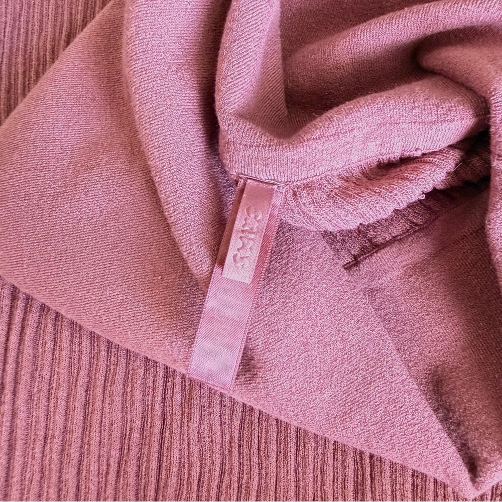 Skims Ribbed Maxi Skirt Set in Dusty Rose Size S - Picture 5 of 5